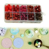 Maxbell 600Pcs Multi Color Wax Seal Beads DIY Sealing Wax Bead for Wine Packages Red Mix