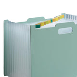 Maxbell A4 File Folder Expanding Accordian File Organizer for Office Light Green