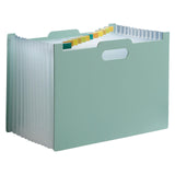 Maxbell A4 File Folder Expanding Accordian File Organizer for Office Light Green