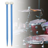 Maxbell 2x Maple Wood Felt Drum Sticks Wood Tip for Acoustic Drums Accessories