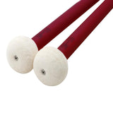 Maxbell 2x Maple Wood Felt Drum Sticks Wood Tip for Acoustic Drums Accessories