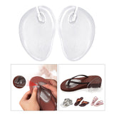 Maxbell 2Pcs Self Adhesive Gel Forefoot Cushions Flip Flop Transparent for Sandals