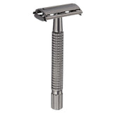 Maxbell Manual Safety Razors Double Edge Shaver Beard with 5 Blades Long Handle