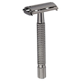 Maxbell Manual Safety Razors Double Edge Shaver Beard with 5 Blades Long Handle