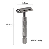Maxbell Manual Safety Razors Double Edge Shaver Beard with 5 Blades Long Handle