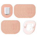 Maxbell 10Pcs Adhesive Patches Water Resistant Sensor Covers Stick Firmly Breathable Normal Skin