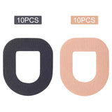 Maxbell 10Pcs Adhesive Patches Water Resistant Sensor Covers Stick Firmly Breathable Black