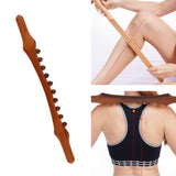 Maxbell Wooden Gua Sha Massage Stick Relieve Sore Muscles Relaxing  Carbonized