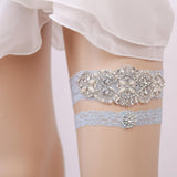 Maxbell 2x Wedding Garters Floral Lace Garter Belt for Women and Girls Holiday Blue