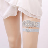 Maxbell 2x Wedding Garters Floral Lace Garter Belt for Women and Girls Holiday Blue