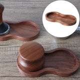 Maxbell Wooden Coffee Powder Pad Coffee Filter Tamper Holder for Bar Cafe