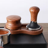 Maxbell Wooden Coffee Powder Pad Coffee Filter Tamper Holder for Bar Cafe