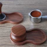 Maxbell Wooden Coffee Powder Pad Coffee Filter Tamper Holder for Bar Cafe
