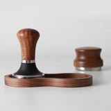 Maxbell Wooden Coffee Powder Pad Coffee Filter Tamper Holder for Bar Cafe