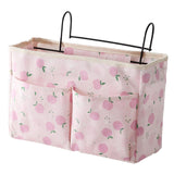 Maxbell Bedside Caddy Waterproof Multi Pockets for College Dorm Room Traveling Sofa pink