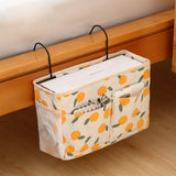 Maxbell Bedside Caddy Waterproof Multi Pockets for College Dorm Room Traveling Sofa orange