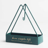 Maxbell Wrought Iron Mosquito Coil Holder Incense Holders for Living Room Garden Triangle Green
