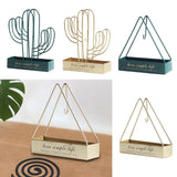 Maxbell Wrought Iron Mosquito Coil Holder Incense Holders for Living Room Garden Triangle Green
