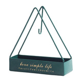 Maxbell Wrought Iron Mosquito Coil Holder Incense Holders for Living Room Garden Triangle Green