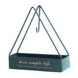 Maxbell Wrought Iron Mosquito Coil Holder Incense Holders for Living Room Garden Triangle Green