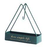 Maxbell Wrought Iron Mosquito Coil Holder Incense Holders for Living Room Garden Triangle Green