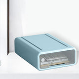 Maxbell Desk Organizer with Drawer Organizer Box for Bathroom Cabinet Dresser Blue