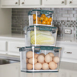 Maxbell 3 Pieces Reusable Refrigerator Organizer Box for Countertops Refrigerator