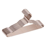 Maxbell 10Pcs Strong Metal Wire Hangers Drying Rack Wardrobe Organizer for Closet Amber Gold