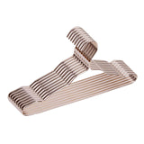 Maxbell 10Pcs Strong Metal Wire Hangers Drying Rack Wardrobe Organizer for Closet Amber Gold