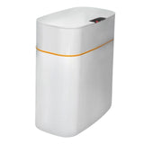 Maxbell 16L Intelligent Garbage Bin with Lid Large Capacity for Home Study Office white battery