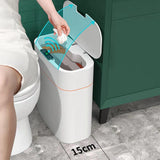 Maxbell 16L Intelligent Garbage Bin with Lid Large Capacity for Home Study Office white charging