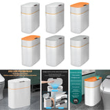 Maxbell 16L Intelligent Garbage Bin with Lid Large Capacity for Home Study Office white charging