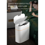 Maxbell 16L Intelligent Garbage Bin with Lid Large Capacity for Home Study Office white charging