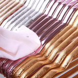 Maxbell 10Pcs Strong Metal Wire Hangers Drying Rack Wardrobe Organizer for Closet Golden