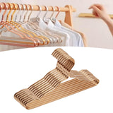 Maxbell 10Pcs Strong Metal Wire Hangers Drying Rack Wardrobe Organizer for Closet Golden