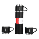 Maxbell 500ml Vacuum Bottle Business Trip Water Bottle for Coffee 1Set Black