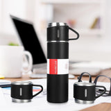 Maxbell 500ml Vacuum Bottle Business Trip Water Bottle for Coffee 1Set Black