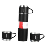 Maxbell 500ml Vacuum Bottle Business Trip Water Bottle for Coffee 1Set Black
