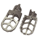 Maxbell Foot Pegs Rests CNC for Honda Crf250RX Crf300L Crf300 KX250x KX450x Silver