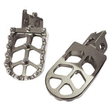 Maxbell Foot Pegs Rests CNC for Honda Crf250RX Crf300L Crf300 KX250x KX450x Silver