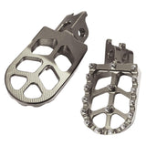Maxbell Foot Pegs Rests CNC for Honda Crf250RX Crf300L Crf300 KX250x KX450x Silver