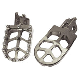 Maxbell Foot Pegs Rests CNC for Honda Crf250RX Crf300L Crf300 KX250x KX450x Silver