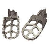 Maxbell Foot Pegs Rests CNC for Honda Crf250RX Crf300L Crf300 KX250x KX450x Silver