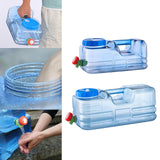 Maxbell Water Container w/ Faucet Carrier Bottle Camping Driving Hiking Emergency 5.5L 35x18.5x15cm