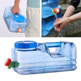 Maxbell Water Container w/ Faucet Carrier Bottle Camping Driving Hiking Emergency 5.5L 35x18.5x15cm