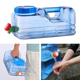 Maxbell Water Container w/ Faucet Carrier Bottle Camping Driving Hiking Emergency 5.5L 35x18.5x15cm