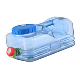 Maxbell Water Container w/ Faucet Carrier Bottle Camping Driving Hiking Emergency 5.5L 35x18.5x15cm