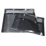 Maxbell 3Pcs BBQ Grilling Bags Mesh Pouch Charcoal Barbecue Grill Bag Garden Black