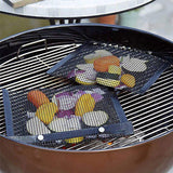 Maxbell 3Pcs BBQ Grilling Bags Mesh Pouch Charcoal Barbecue Grill Bag Garden Black