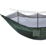 Maxbell Portable Outdoor Camping Net Nylon Hammock Hanging Bed Sleeping Army green